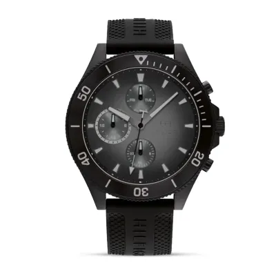 Tommy Hilfiger Men’s Larson  Quartz Black Silicone Strap Watch